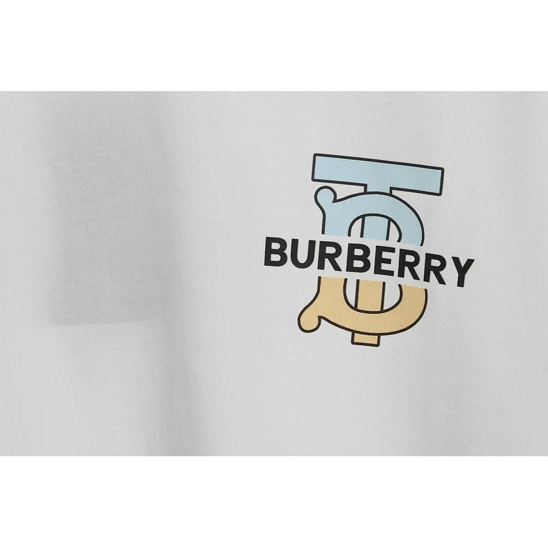 PK God Batch Burberry logo chest limited edition short sleeves white