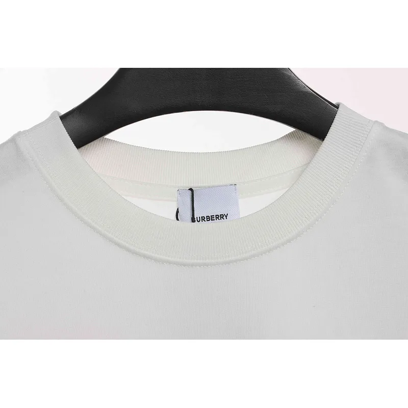 PK God Batch Burberry logo chest limited edition short sleeves white