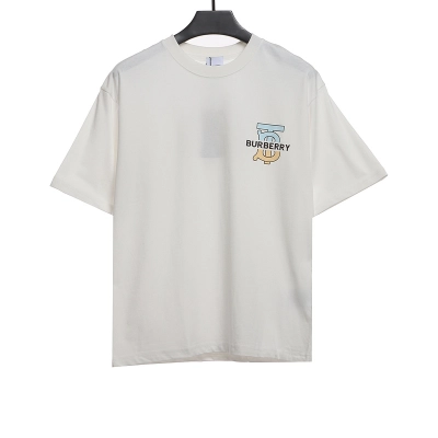 PK God Batch Burberry logo chest limited edition short sleeves white 01