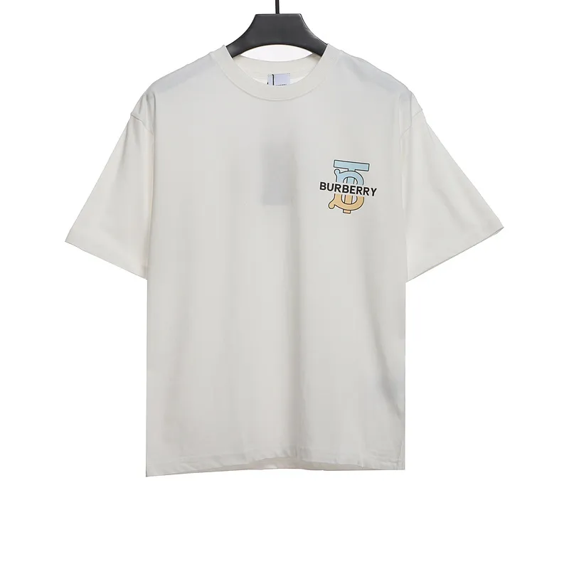 PK God Batch Burberry logo chest limited edition short sleeves white