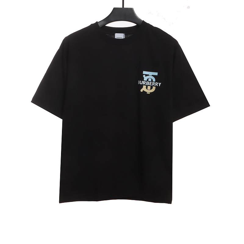 PK God Batch Burberry logo chest limited edition short sleeves black