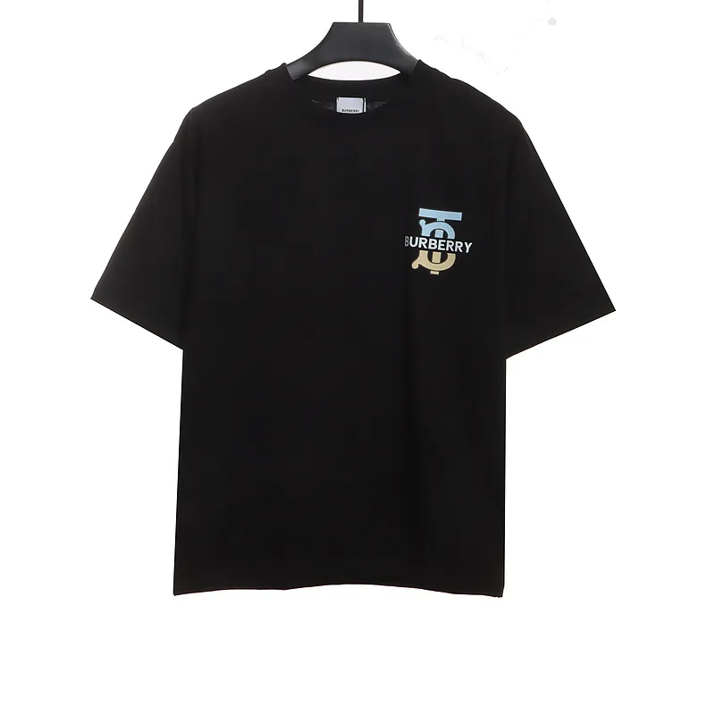 PK God Batch Burberry logo chest limited edition short sleeves black