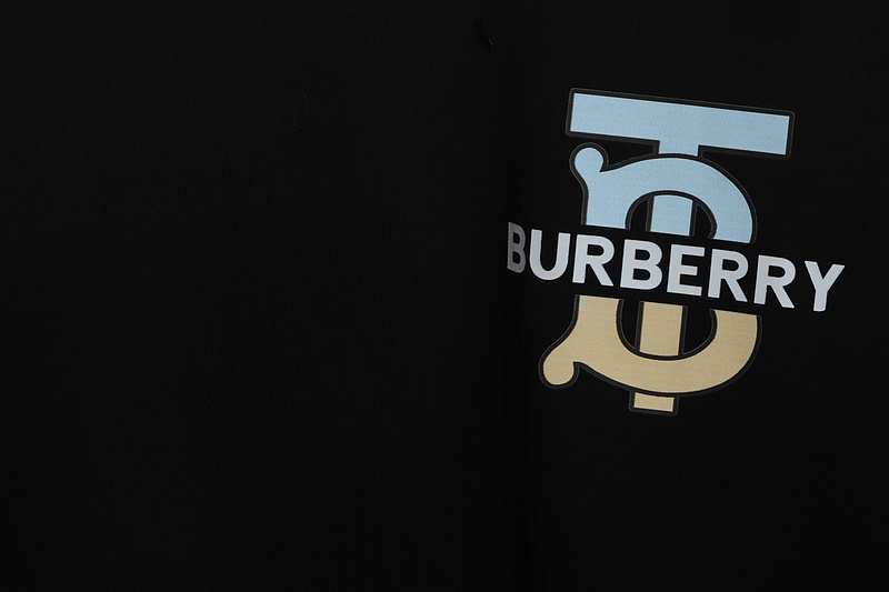 PK God Batch Burberry logo chest limited edition short sleeves black