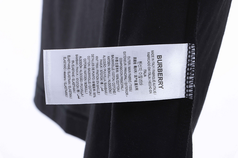 PK God Batch Burberry logo embroidered teddy bear short sleeves