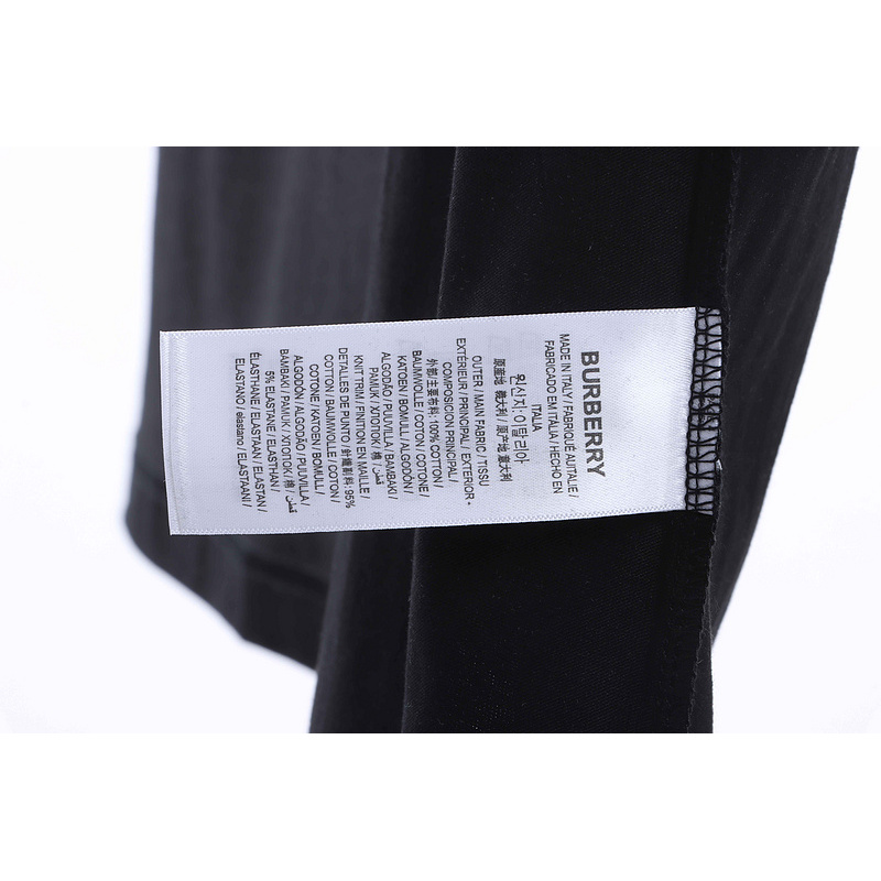 PK God Batch Burberry logo embroidered teddy bear short sleeves