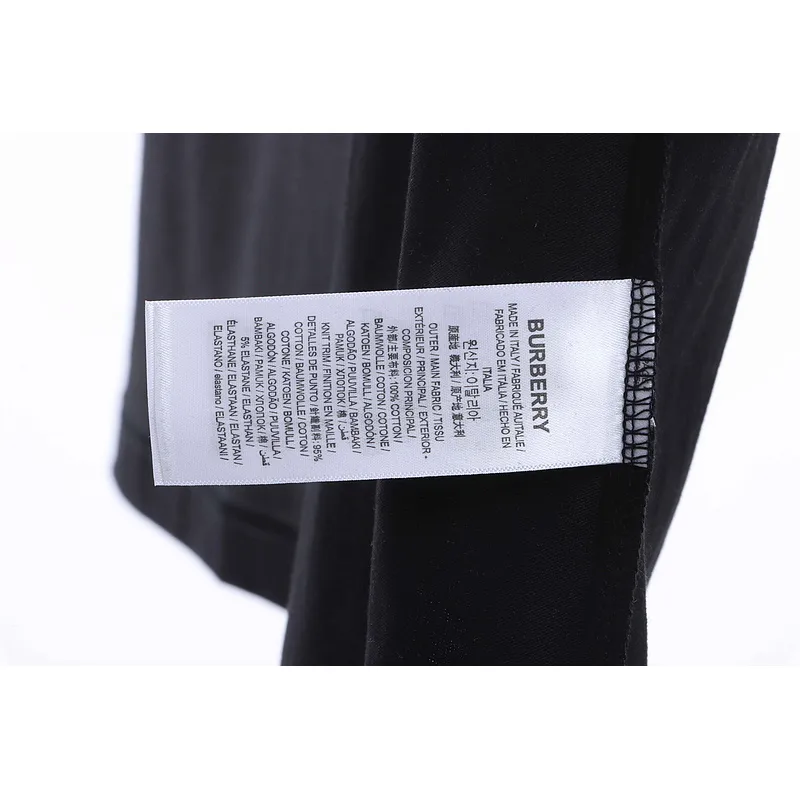 PK God Batch Burberry logo embroidered teddy bear short sleeves