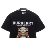PK God Batch Burberry logo embroidered teddy bear short sleeves