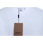 PK God Batch Burberry logo embroidered teddy bear short sleeves white