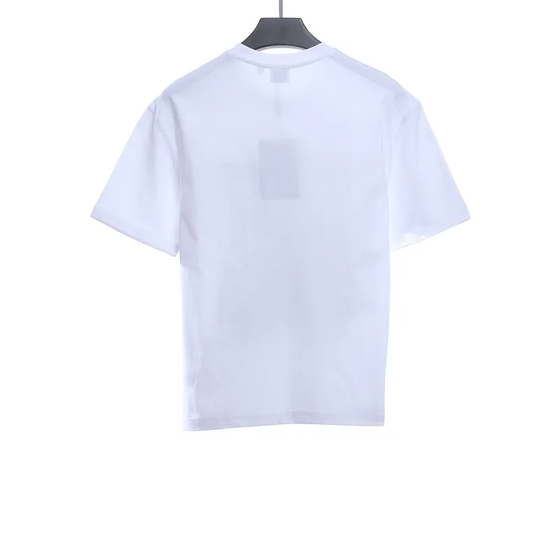 PK God Batch Burberry logo embroidered teddy bear short sleeves white