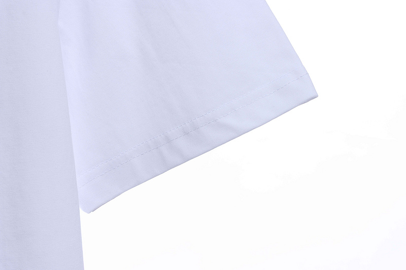 PK God Batch Burberry logo embroidered teddy bear short sleeves white