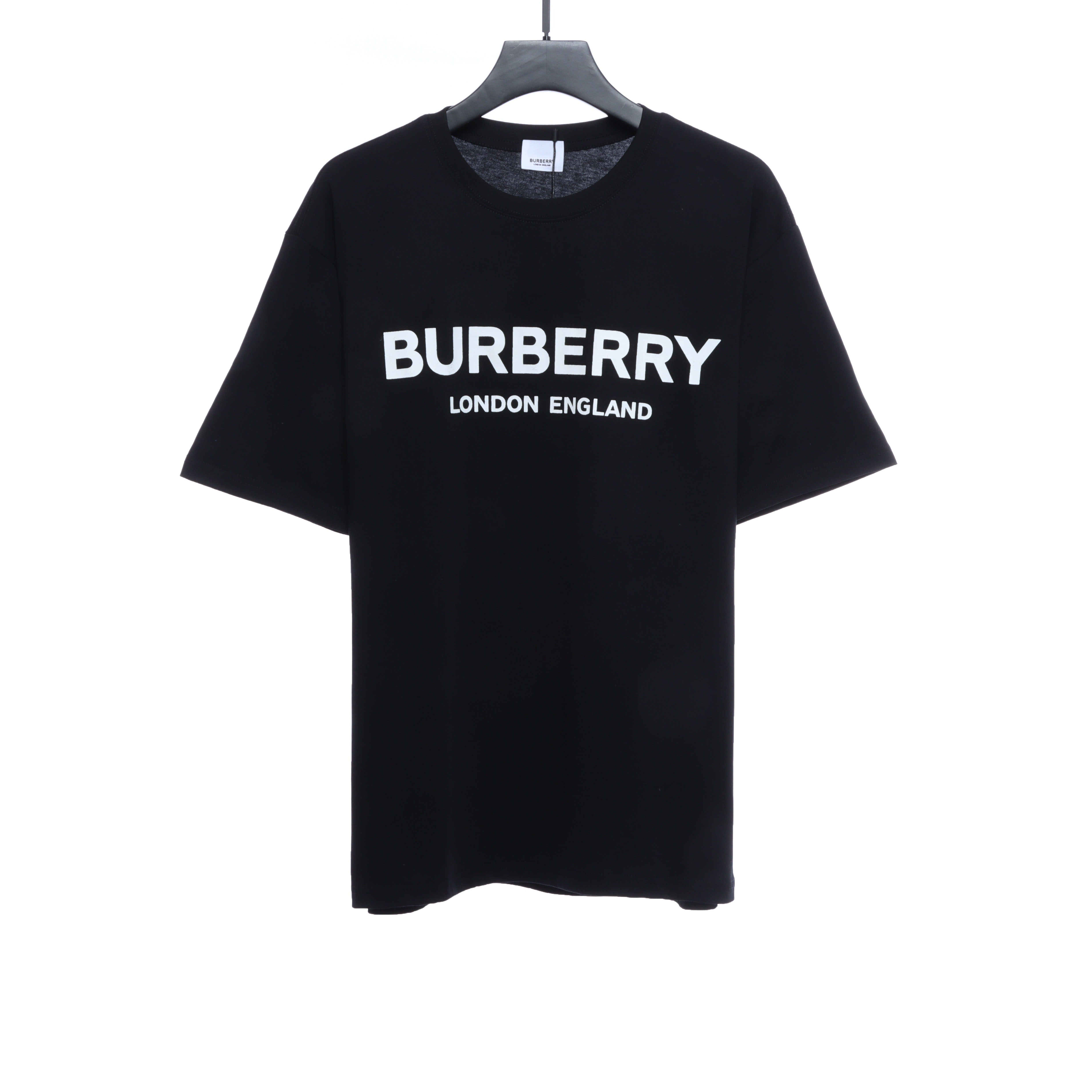 PK God Batch Burberry Logo Print Short Sleeve Black