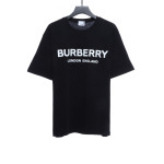 PK God Batch Burberry Logo Print Short Sleeve Black