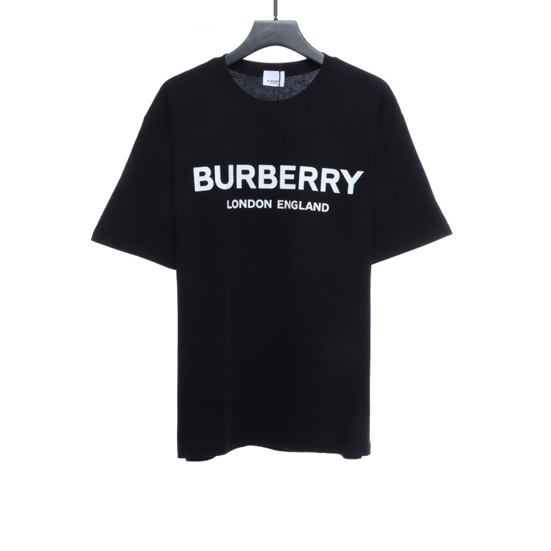 PK God Batch Burberry Logo Print Short Sleeve Black