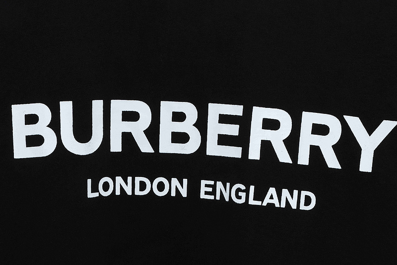 PK God Batch Burberry Logo Print Short Sleeve Black