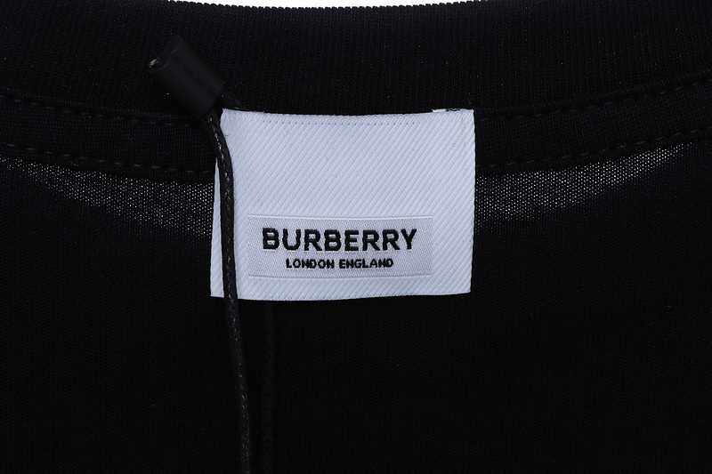 PK God Batch Burberry Logo Print Short Sleeve Black