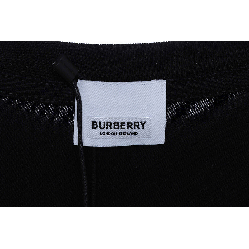 PK God Batch Burberry Logo Print Short Sleeve Black