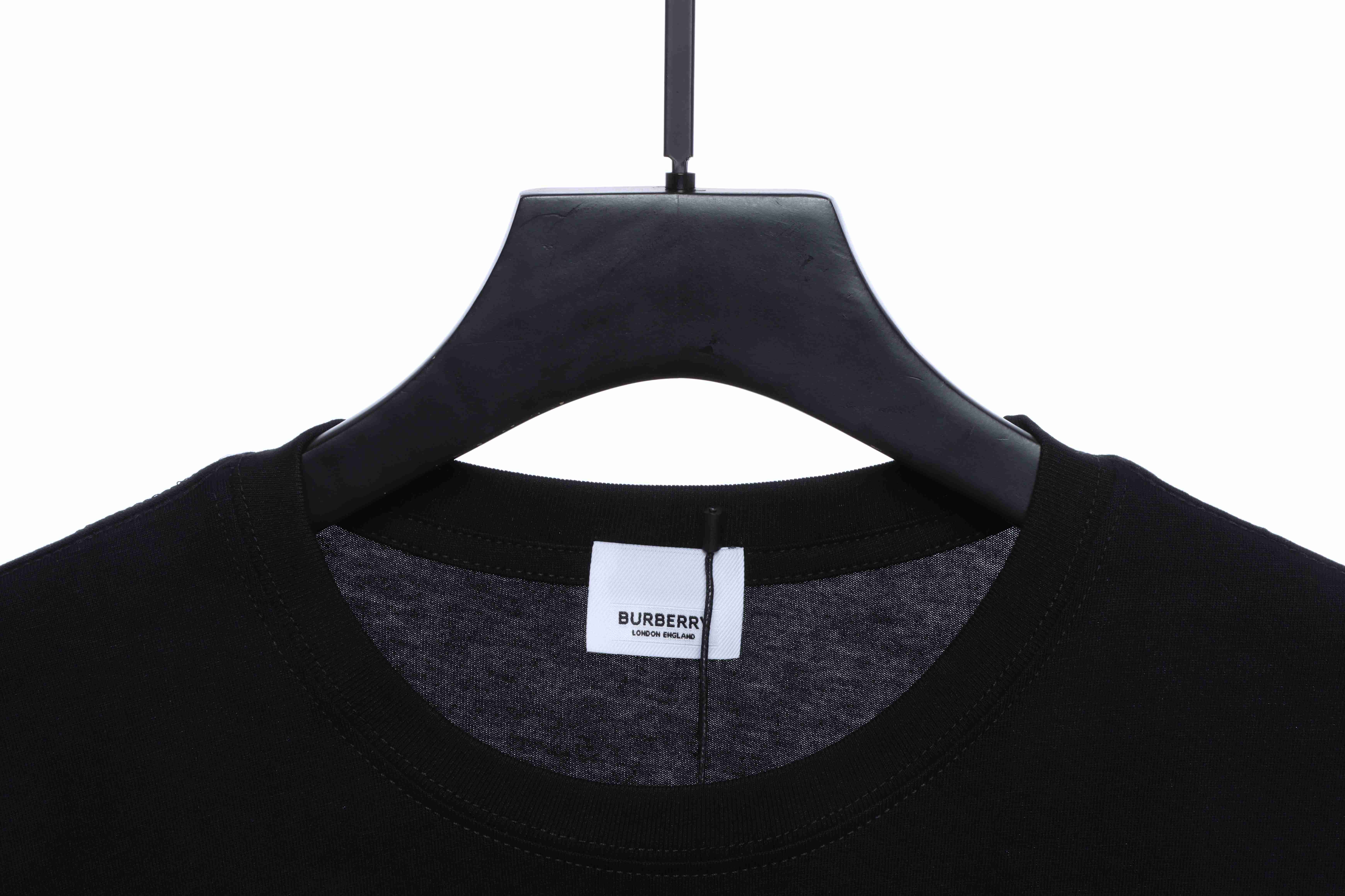 PK God Batch Burberry Logo Print Short Sleeve Black