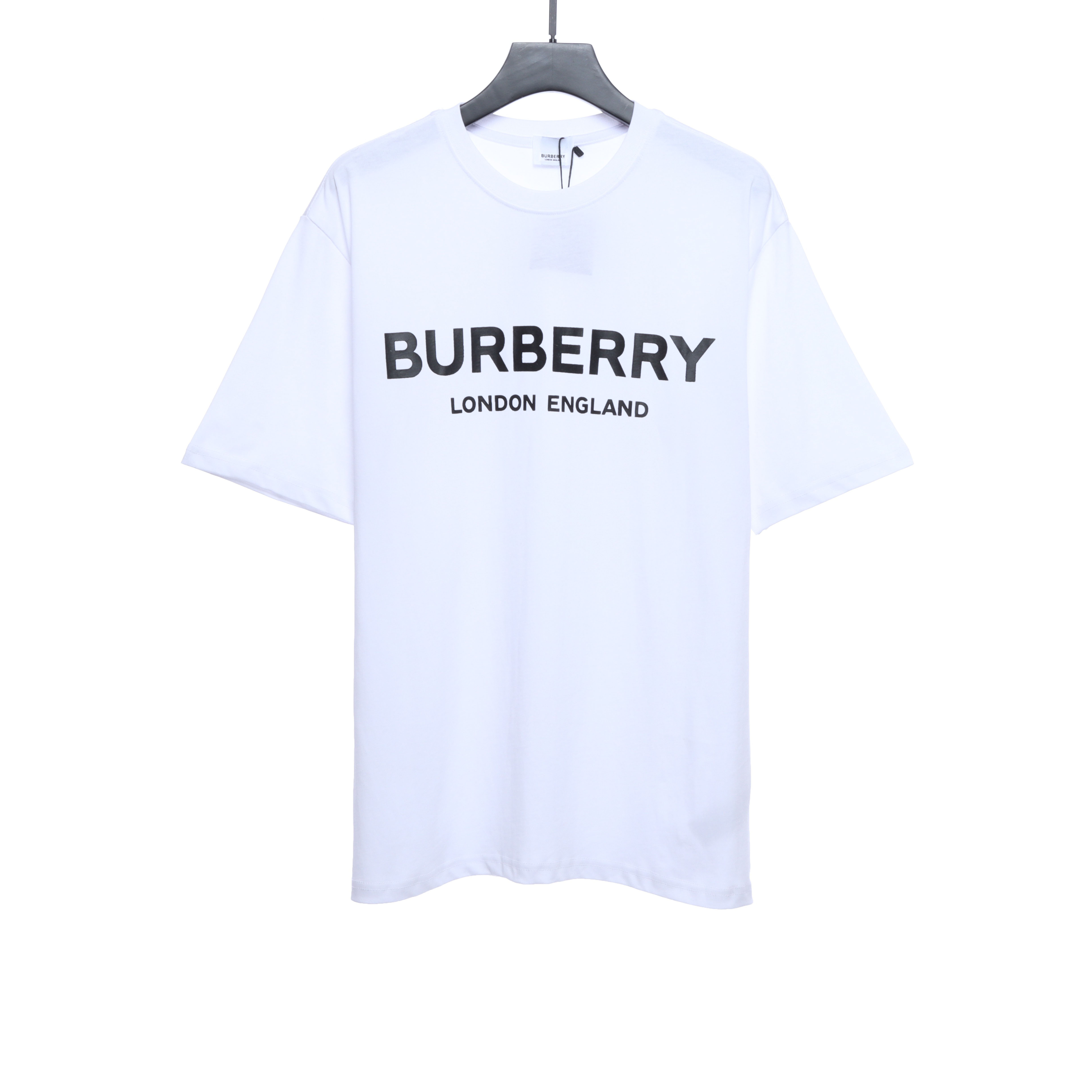 PK God Batch Burberry Logo Print Short Sleeve White