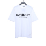 PK God Batch Burberry Logo Print Short Sleeve White