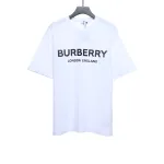 PK God Batch Burberry Logo Print Short Sleeve White