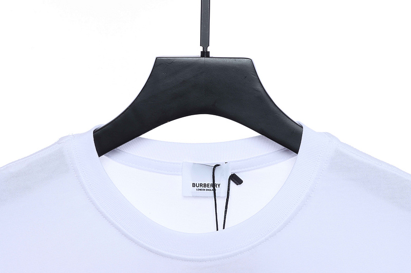 PK God Batch Burberry Logo Print Short Sleeve White