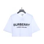 PK God Batch Burberry Logo Print Short Sleeve White