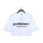 PK God Batch Burberry Logo Print Short Sleeve White