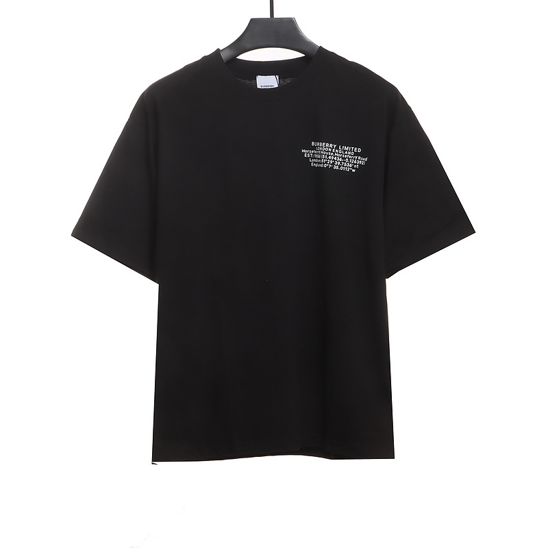 PK God Batch Burberry warp and weft print short sleeves