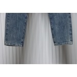 PK God Batch Burberry wheat ear embroidered jeans