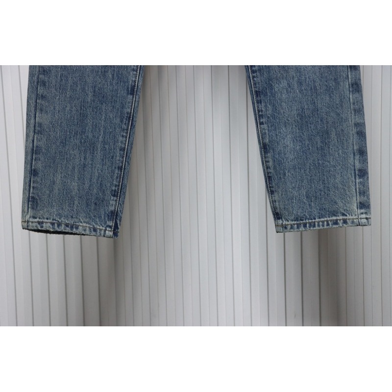 PK God Batch Burberry wheat ear embroidered jeans