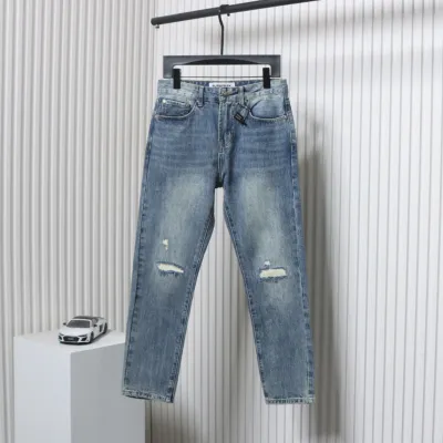 PK God Batch Burberry wheat ear embroidered jeans 01