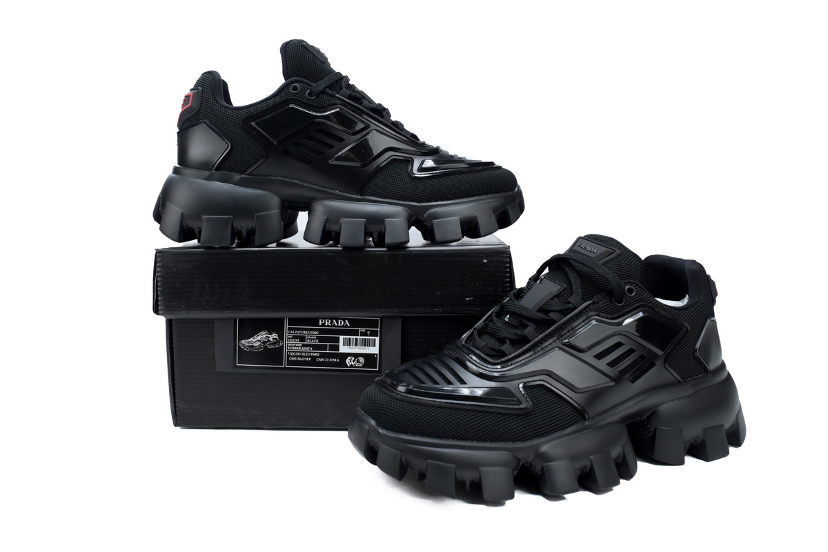 PK God Batch Prada Cloudbust Thunder Sneakers Black