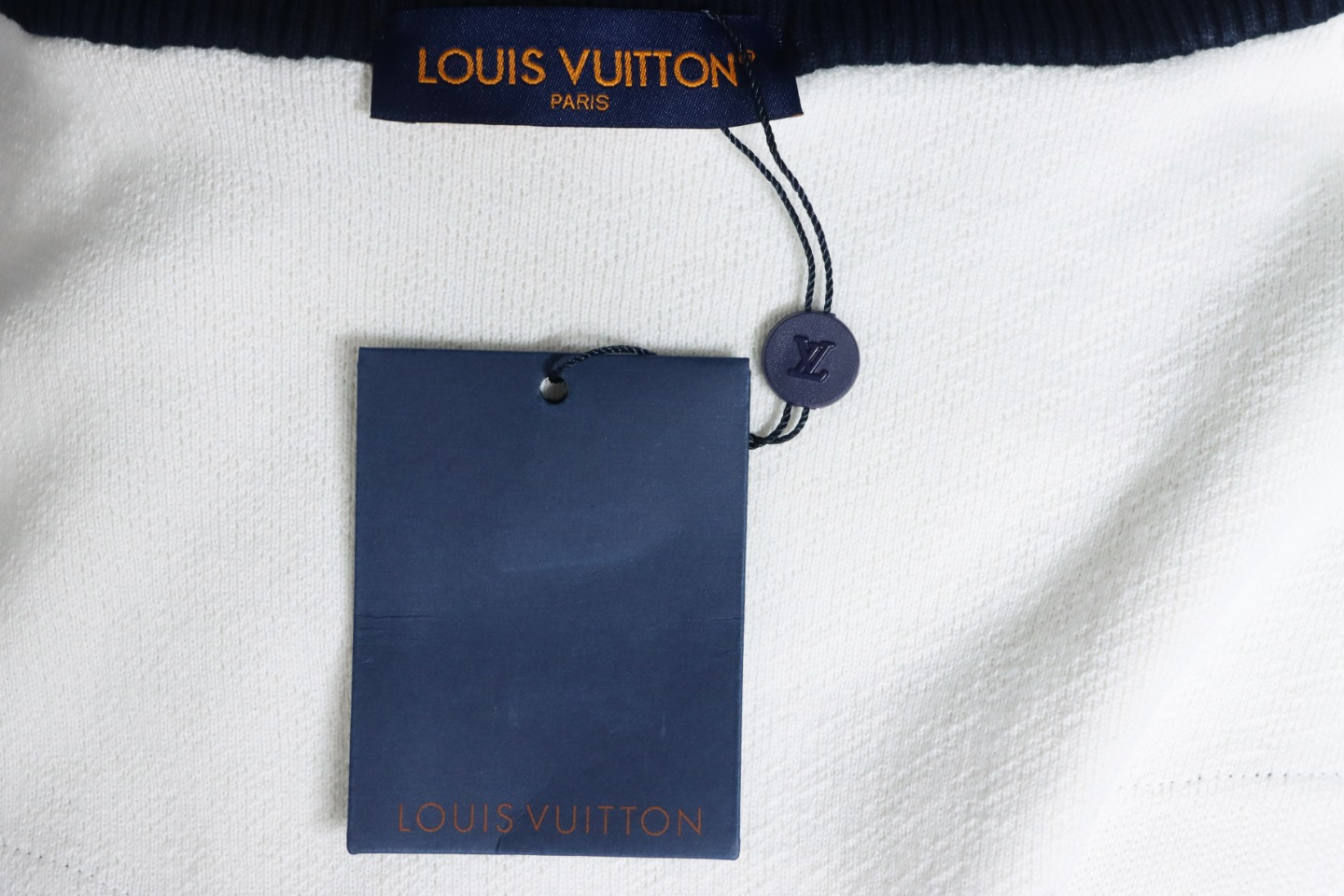 Louis Vuitton Striped Stand Collar Zip-Up Wool Jacket