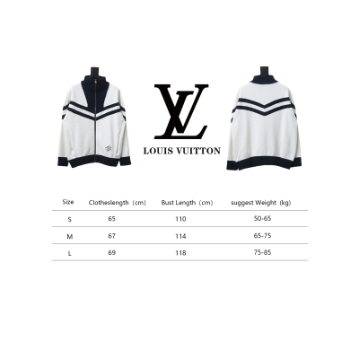 Louis Vuitton Striped Stand Collar Zip-Up Wool Jacket 02