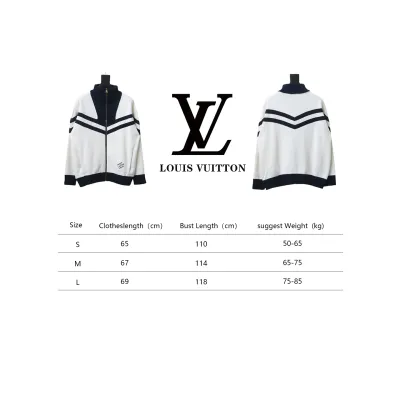 Louis Vuitton Striped Stand Collar Zip-Up Wool Jacket 02