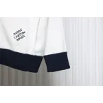Louis Vuitton Striped Stand Collar Zip-Up Wool Jacket