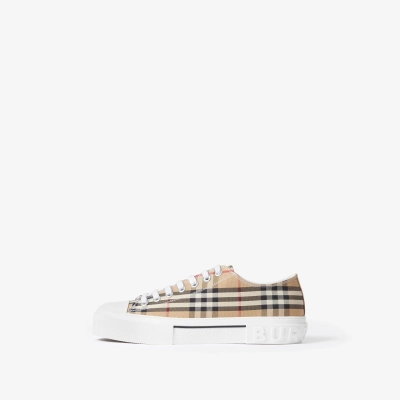 Burberry Check Cotton Sneakers 01
