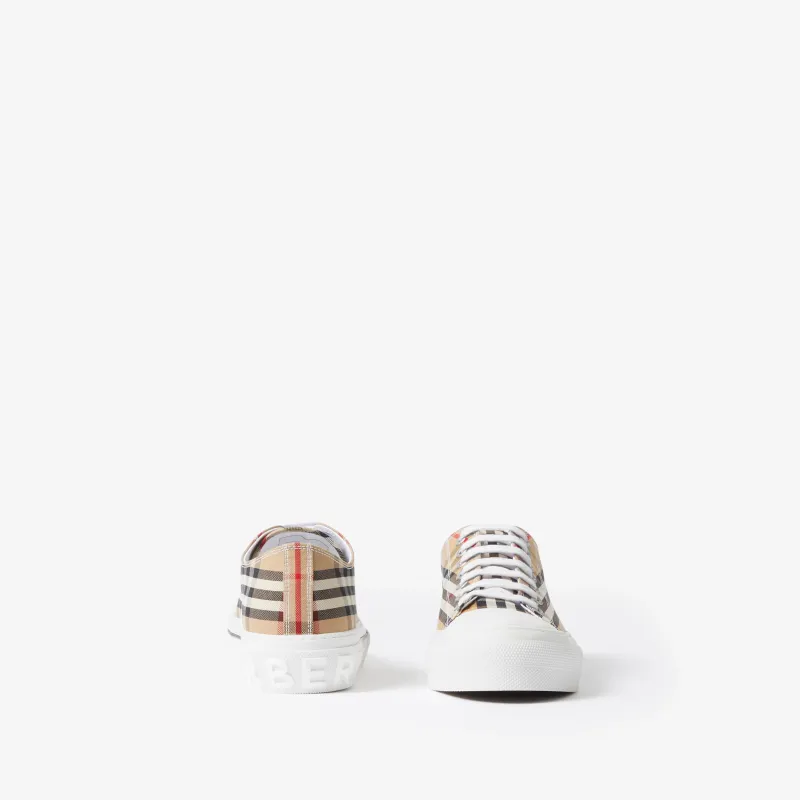 Burberry Check Cotton Sneakers