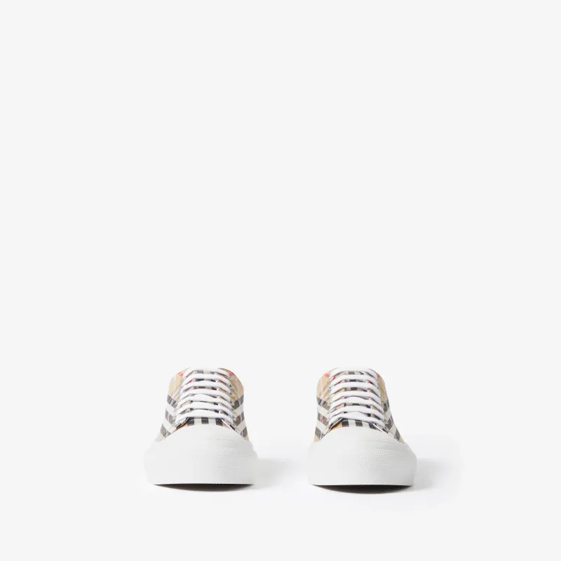 Burberry Check Cotton Sneakers