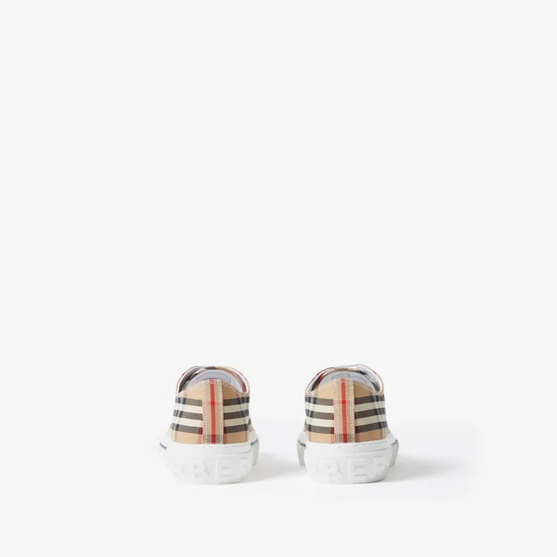 Burberry Check Cotton Sneakers