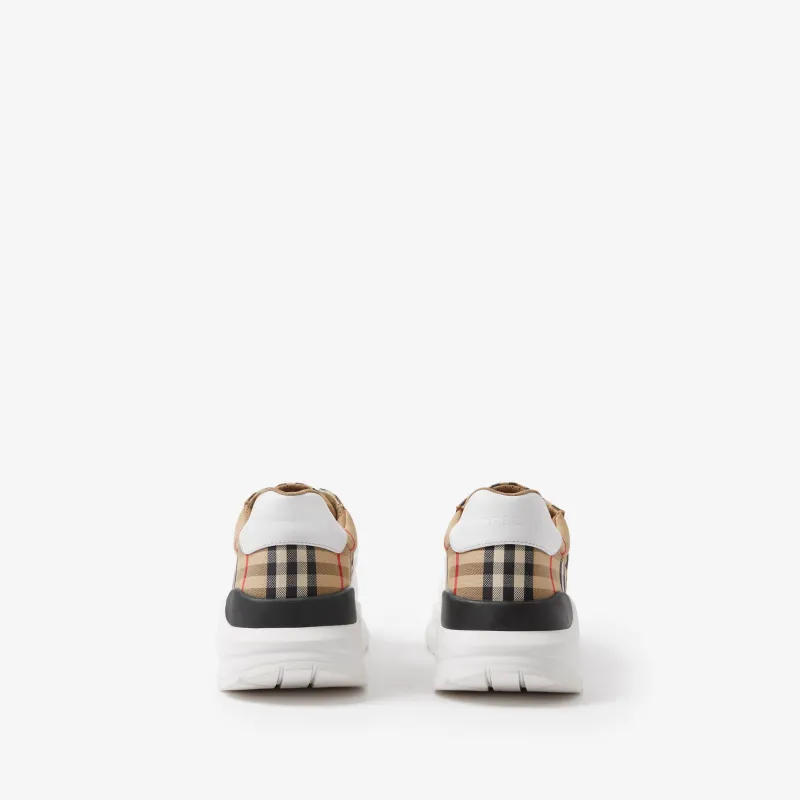 Burberry House Check Pattern Canvas Sneakers