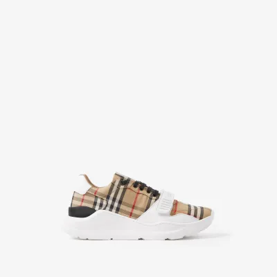 Burberry House Check Pattern Canvas Sneakers 02