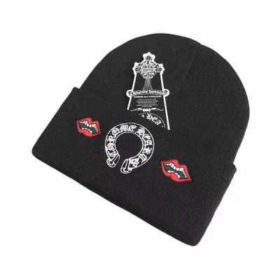 Chrome Hearts Beanie Black pk07 01