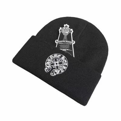 Chrome Hearts Beanie Black pk08 01