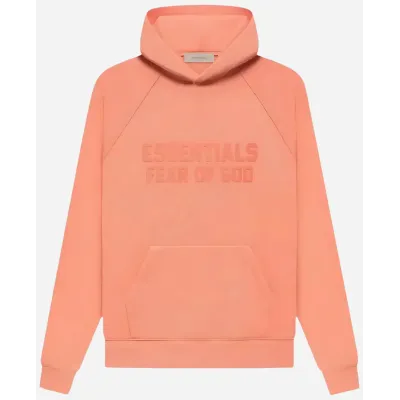 Fear of God Essentials Pullover Hoodie Coral 01