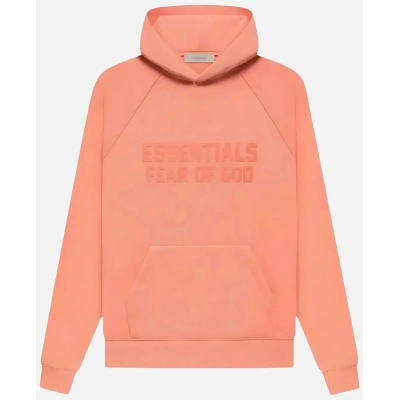 Fear of God Essentials Pullover Hoodie Coral 01
