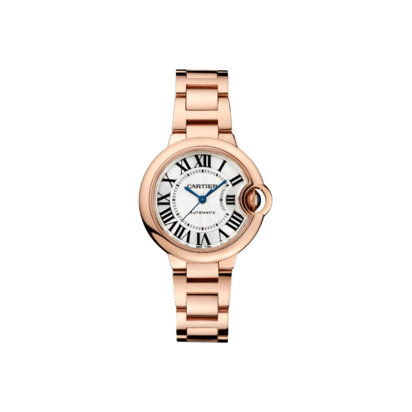Pkstockx Cartier Ballon Bleu de Cartier Silver Dial Rose Gold Women's Watch WGBB0042