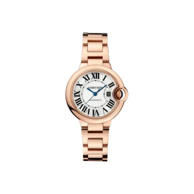 Pkstockx Cartier Ballon Bleu de Cartier Silver Dial Rose Gold Women's Watch WGBB0042 01