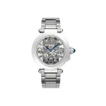Pkstockx Cartier Pasha De Cartier Skeleton Dial Steel Men's Watch WHPA0007