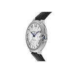 Pkstockx Cartier Ballon Bleu de Cartier Silver Dial Leather Strap Men's Watch WSBB0039